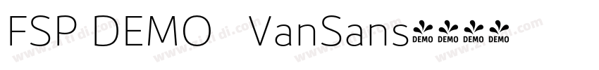 FSP DEMO   VanSans字体转换